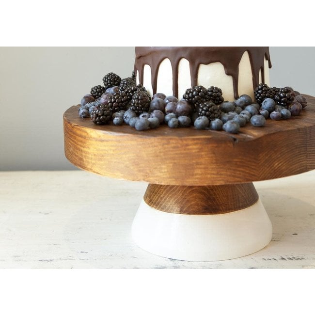 White Mod Block Cake Stand