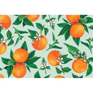 Orange Orchard Paper Placemat
