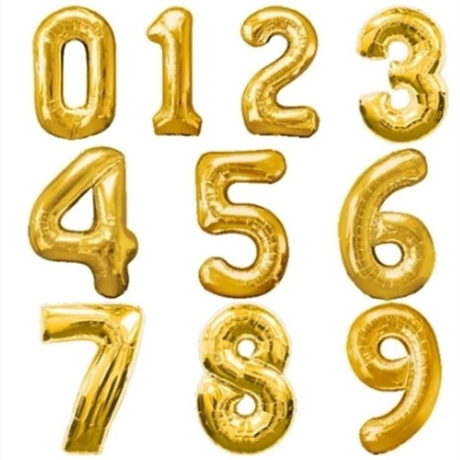 34" Foil Numbers (Multiple Colors)