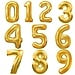 34" Foil Numbers (Multiple Colors)