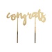 Congrats Gold Cake Topper