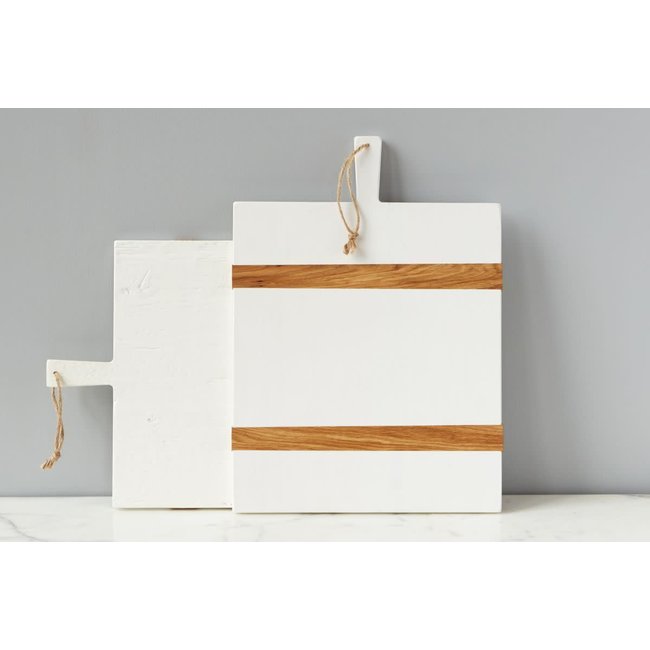 White Mod Rectangular Board - med