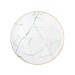 Carrara White Marble Dinner Plate