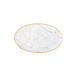 Carrara White Marble Oval Platter Small