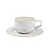 Carrara White Marble Tea Cup Saucer