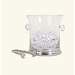 MATCH Pewter Crystal Ice Bucket with Handles and Tongs