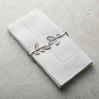 Leaf Napkin Silver Wrap