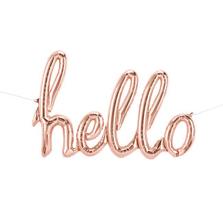 hello script- rose gold