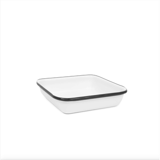 crow canyon Mini Square Tray - Black Rim