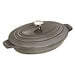Staub Staub Cast Iron Covered Baking Dish 9"x6" - Graphite Grey