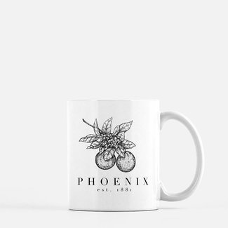 border & brown Phoenix Citrus Mug