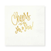 Cheers to Mrs./Mr. Cocktail Napkins White