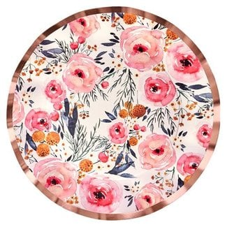 Wavy Dinner Plate Blush Bouquet