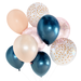 Navy and Blush Balloon Bouquet