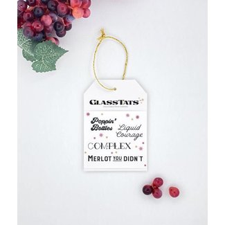 Wine Time Drink Markers Gift Tag