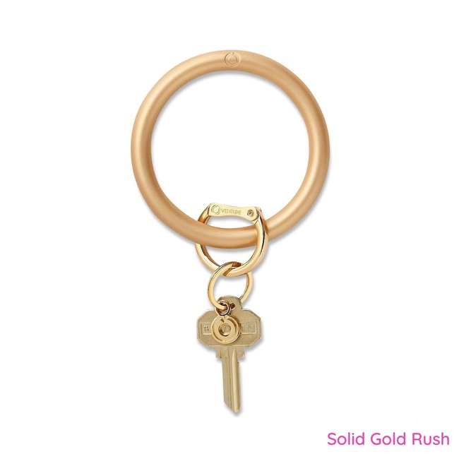 Big O Metallic Gold Silicone Key Ring