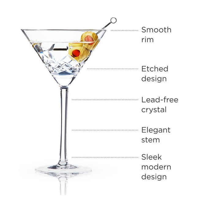 true brands Admiral Martini Glasses