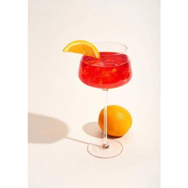 Angled Crystal Amaro Spritz Glass