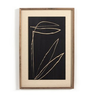 Abstract Botanical Line Drawing - Roseanne