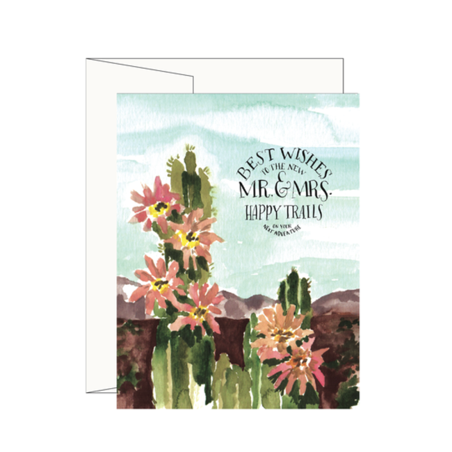 Cactus Mr and Mrs Card