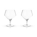 Angled crystal gin & tonic glass