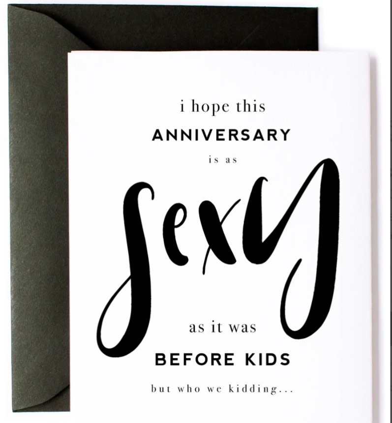 Sexy Before Kids Anniversary & Love Greeting Card Sexy Before Kids Anniversary & Love Greeting Card