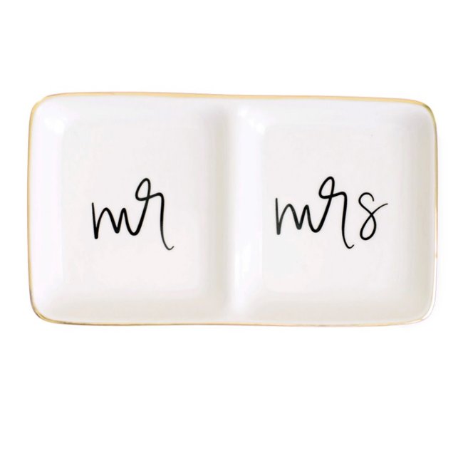 Mr & Mrs Jewelry dish