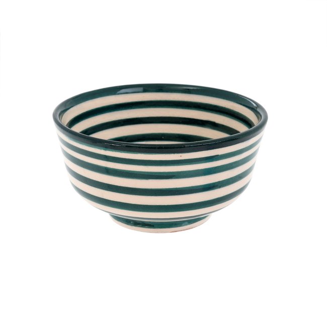 Moroccan Striped Bowl Teal