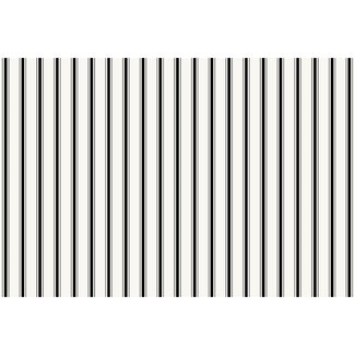 Black Ribbon Stripe Paper Placemat