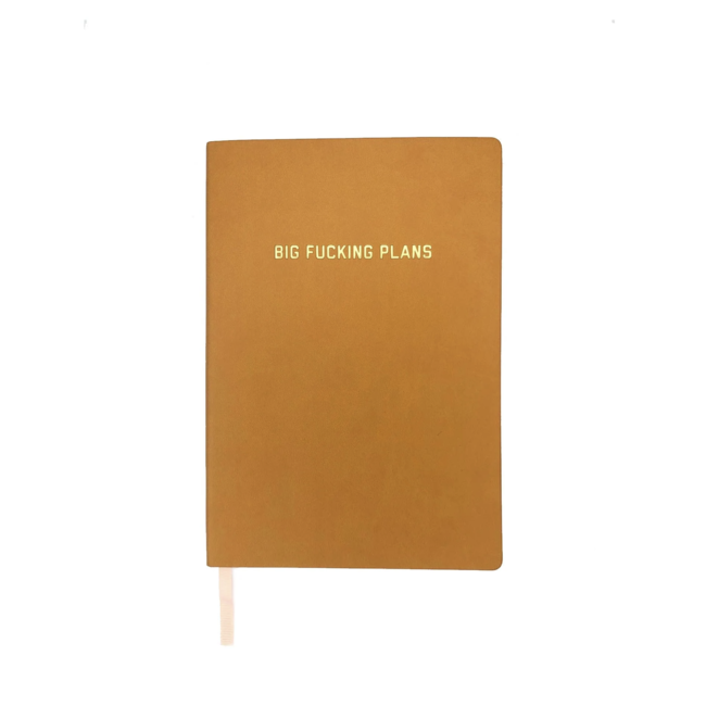 Big Fucking Plans Pocket Journal - Goldenrod