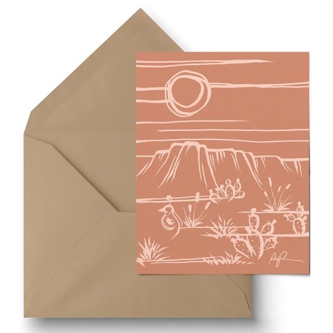 "Peach Sonora" Greeting Card