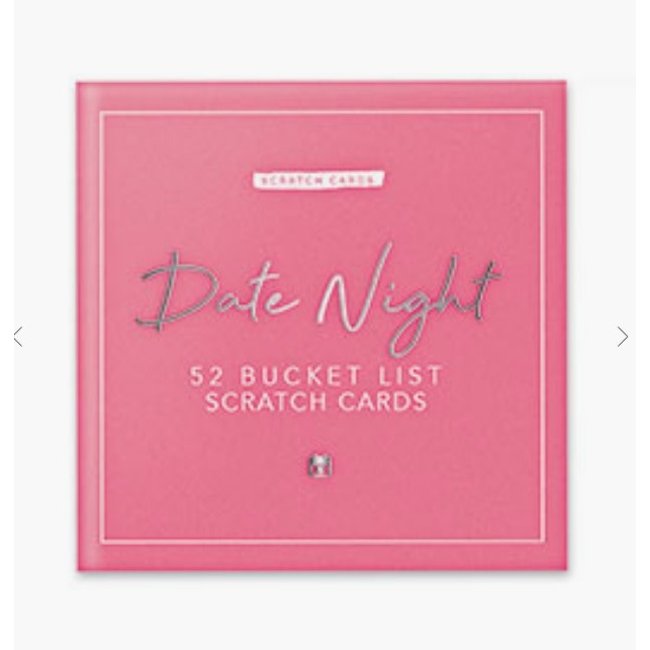 Date Night Bucket List Scratch Cards