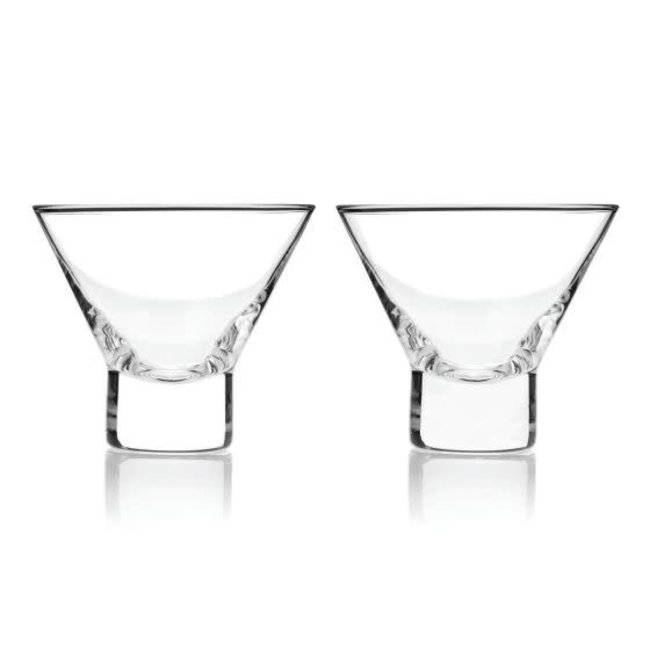 Heavy Base Crystal Martini Glass