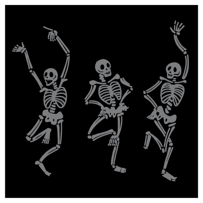 Skeleton Dance Cocktail Napkin