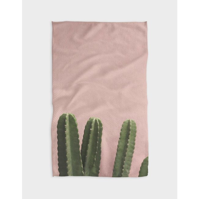 Pink Cactus Kitchen Tea Towel