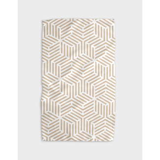 Stacked Cubes Tea Towel