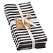 Black Petite Stripe Napkin S/4