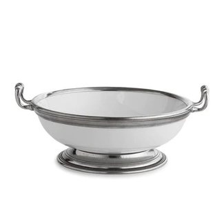 arte italica Tuscan Medium Footed Bowl with Handles