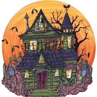 DIE CUT HAUNTED HOUSE PLACEMAT - 12 SHEETS