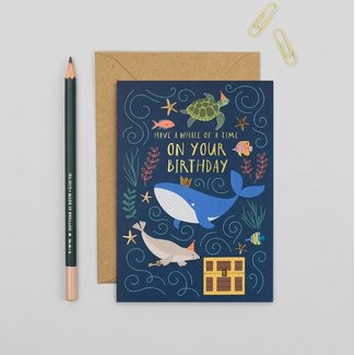Whale of a time Bday Card