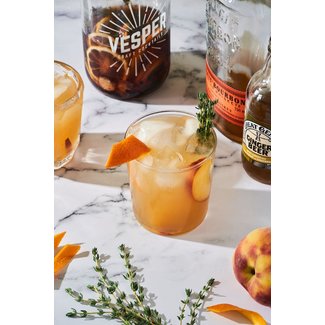 Vesper Craft Cocktails Bourbon Peach Smash