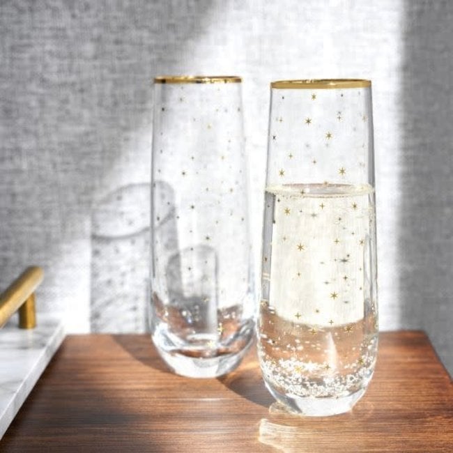 Starlight Stemless Champagne Flute