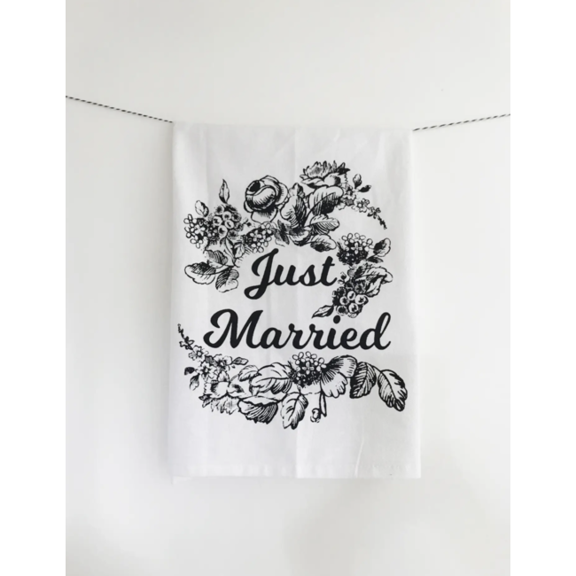Coin Laundry Just Married Cotton Towel