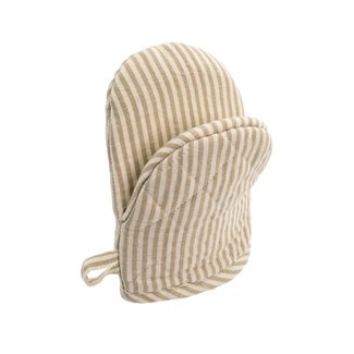 French Linen Oven Mitt, Taupe
