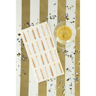 Gold Candles Guest Napkin