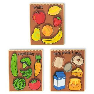 Grocery Puzzles 3-Pack - 6 piece Puzzles