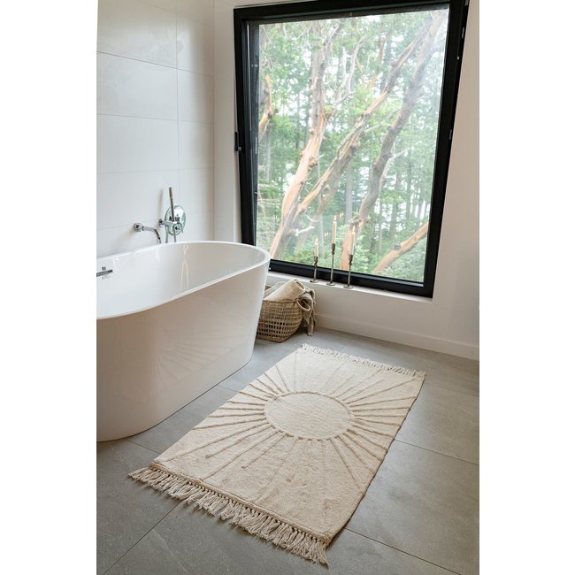 Sun Tufted Rug 50x30", off white