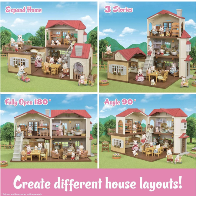 Calico Critters Red Roof Country Home