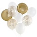 Balloon Bouquet - White & Gold