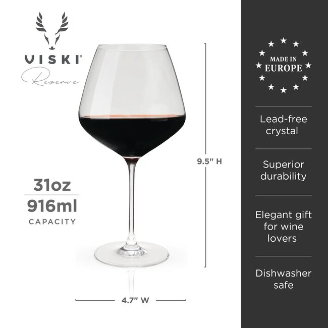 Reserve Inez Burgundy Wine Glass